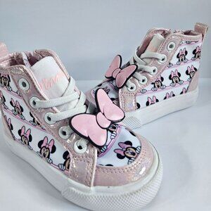 GroundUp Disney  Minnie Mouse Hi-Top Girls' Casual Sneaker Size 7